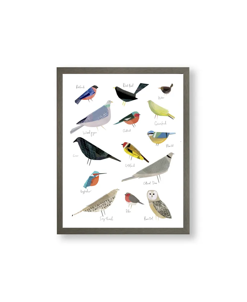Bird Song Framed Print Wall Art, 20" x 16"