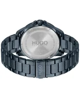 Hugo Boss Men's #Sport Blue Stainless Steel Strap Watch 46mm