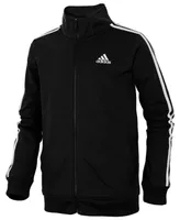 adidas Little Boys Zip Front Iconic Tricot Jacket