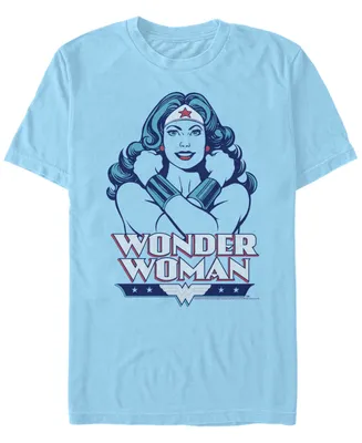 Men's Wonder Woman Arms Crossed Short Sleeve T-shirt