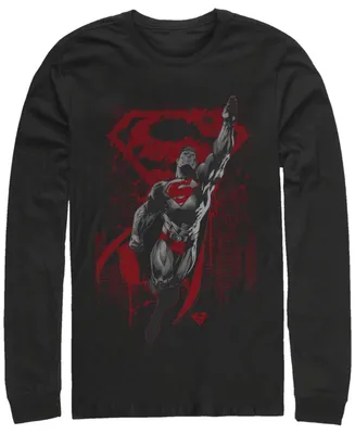 Men's Superman Kryptons Living Legacy Long Sleeve Crew T-shirt