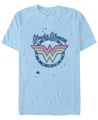 Men's Wonder Woman Splat Logo Short Sleeve T-shirt