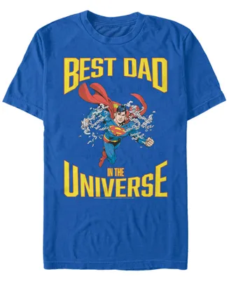 Men's Superman Super Best Dad Short Sleeve T-shirt