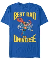 Men's Superman Super Best Dad Short Sleeve T-shirt