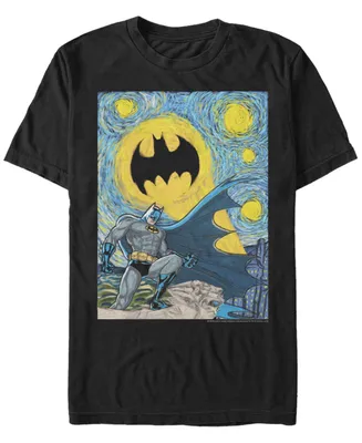 Men's Batman Starry Gotham Short Sleeve T-shirt