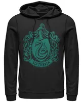 Men's Deathly Hallows 2 Simple Slytherin Fleece Hoodie