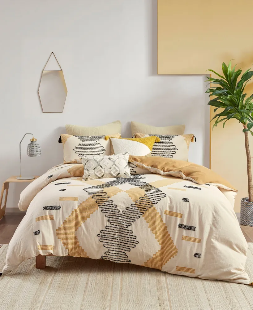 Ink+Ivy Arizona Cotton 3-Pc. Duvet Cover Set, King/California King