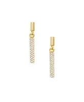 Ettika Crystal Linear Drop Earrings