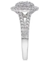 Diamond Multi-Layer Halo Engagement Ring (1 ct. t.w.) in 14k White Gold