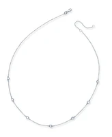 Trio by Effy Diamond Seven Station Necklace 16-18" (1/2 ct. t.w.) 14k White, Yellow or Rose Gold