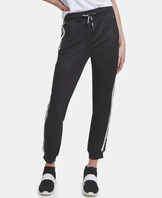 Buy Karl Lagerfeld Women Pink Solid Logo Sweat Pant Online