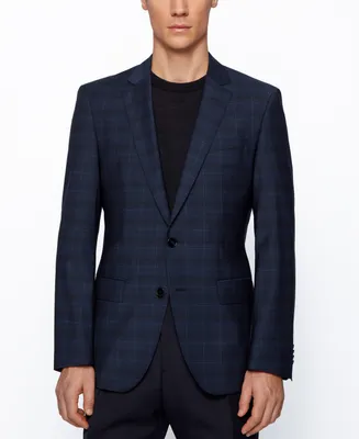 Boss by Hugo Boss Men's Checked Slim-Fit Jacket