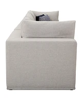 Closeout! Modern 3-Pc. Fabric Modular Sofa