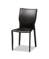 Heidi Modern and Contemporary Faux Leather Upholstered 4 Piece Dining Chair Set