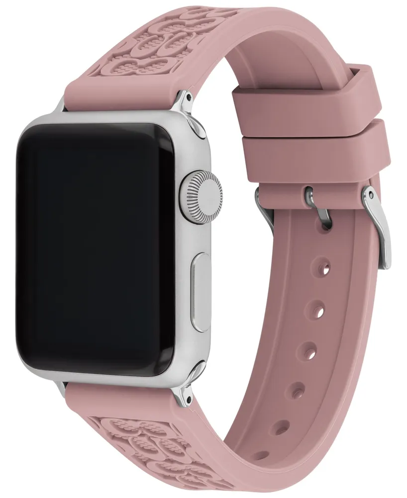 Coach Pink Rubber 38/40/41mm Apple Watch Band