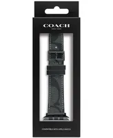 Coach Black Canvas 42/44/45mm Apple Watch Band