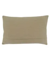 Saro Lifestyle Joy Holly and Ivy Decorative Pillow, 14" x 22"