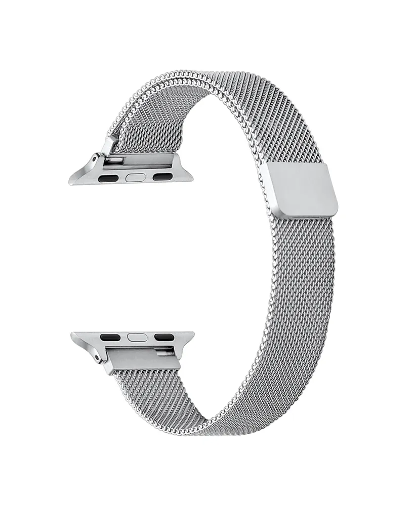 Men's and Women's Silver-Tone Skinny Metal Loop Band for Apple Watch 38mm