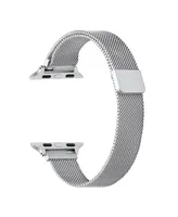 Men's and Women's Silver-Tone Skinny Metal Loop Band for Apple Watch 38mm