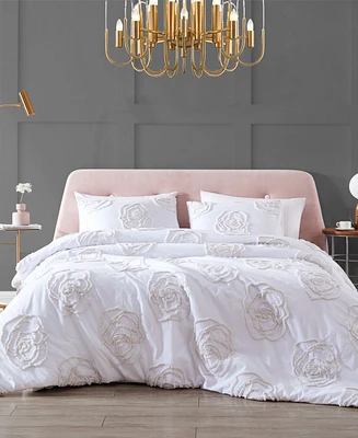 Betsey Johnson Rambling Rose 4-Pc. Duvet Cover Set, King