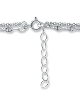 Giani Bernini Double Chain Ankle Bracelet, Created for Macy's