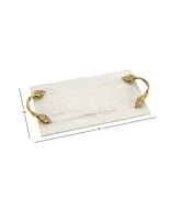 Marble Natural Serving Tray, 2" H x 20" L