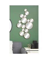 CosmoLiving by Cosmopolitan Gold Contemporary Metal Wall Mirror, 40 x 22