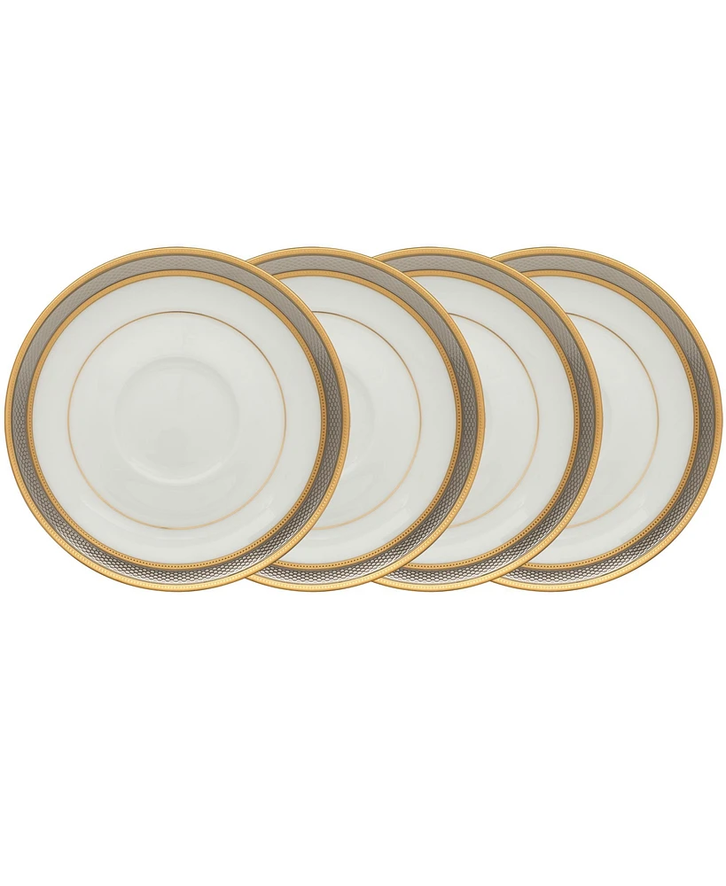 Noritake Brilliance Set of 4 Saucers, 6"