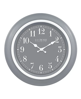 La Crosse Technology Clock 18" Louisa Analog Quartz Wall Clock