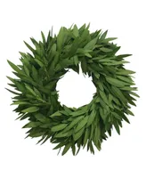 GreenishBlu Fresh Bay Leaf Wreath, 20"