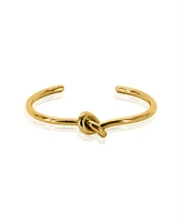 Oma The Label Philo Knot Bangle in 18K Gold-Plated Brass