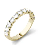 Moissanite Anniversary Band 1-1/10 ct. t.w. Diamond Equivalent 14k White or Yellow Gold