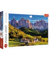 Trefl Jigsaw Puzzle Val di Funes Valley of Dolomites Italy, 1500 Pieces