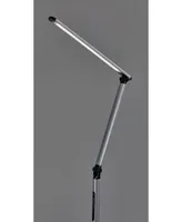 Adesso Lennox Led Multi-Function Floor Lamp - Black Silver