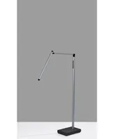 Adesso Lennox Led Multi-Function Floor Lamp - Black Silver