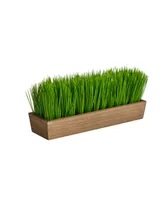 12" Grass Artificial Plant in Decorative Planter