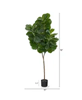 6' Fiddle Leaf Fig Artificial Tree