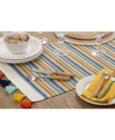 Saro Lifestyle Fiesta Table Runner with Striped Design, 72" x 16"