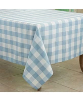 Saro Lifestyle Buffalo Plaid Design Cotton Blend Tablecloth, 70" x