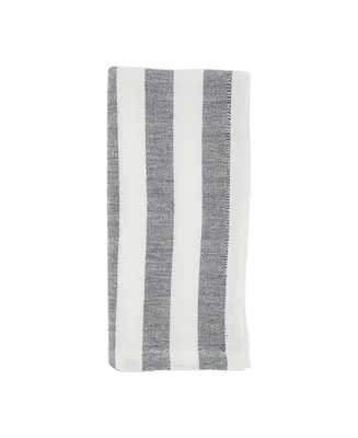 Saro Lifestyle Casual Table Napkins with Striped Design, Set of 4, 20" x 20"