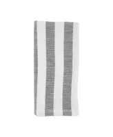 Saro Lifestyle Casual Table Napkins with Striped Design, Set of 4, 20" x 20"