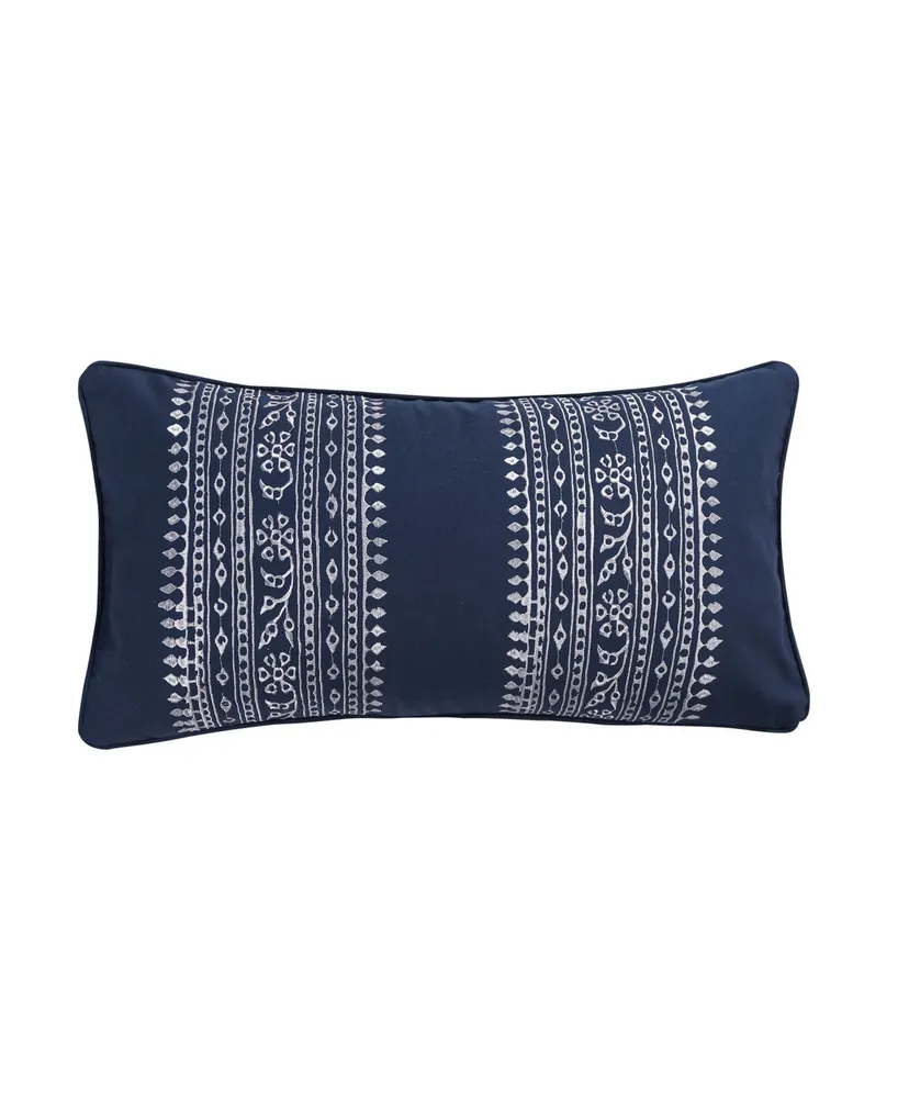 Levtex Valentina Embroidered Decorative Pillow, 12" x 24"