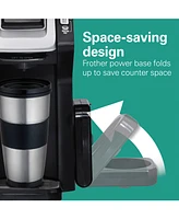 Hamilton Beach FlexBrew Dual Single Cup Coffee Maker with Milk Frother
