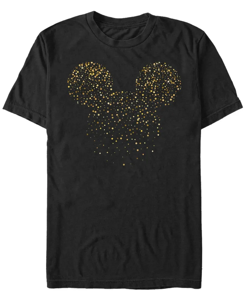 Fifth Sun Men's Mickey Confetti Fill Short Sleeve Crew T-shirt