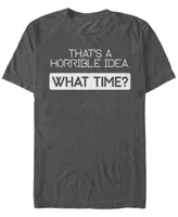 Fifth Sun Men's Horrible Idea Short Sleeve Crew T-shirt