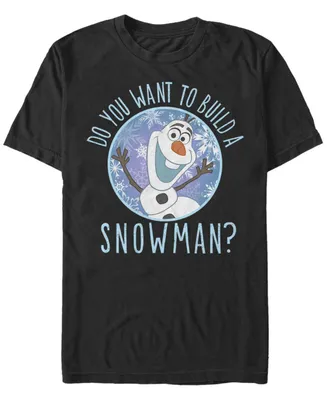 Fifth Sun Men's Build Snowman Short Sleeve Crew T-shirt