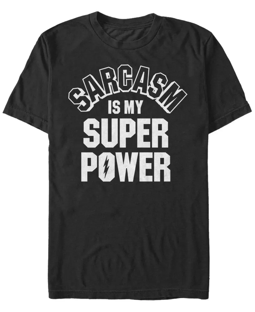 Fifth Sun Men's Sarcasm Powers Short Sleeve Crew T-shirt