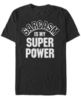 Fifth Sun Men's Sarcasm Powers Short Sleeve Crew T-shirt