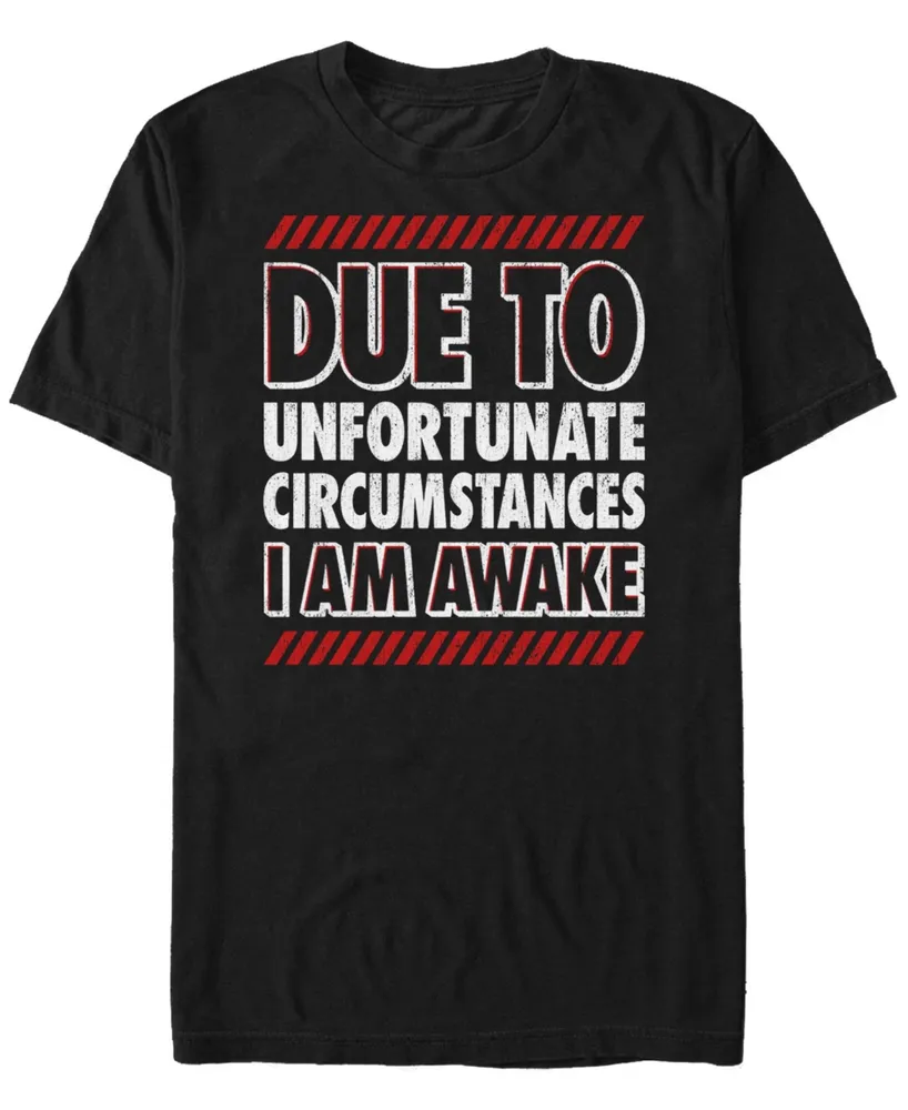 Fifth Sun Men's I Am Awake Short Sleeve Crew T-shirt