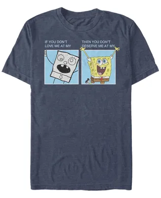 Fifth Sun Men's Doodlebob Meme Short Sleeve Crew T-shirt